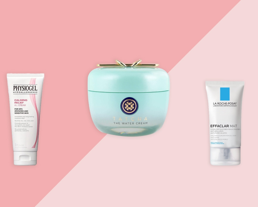 The image shows 5 moisturizers products for winter of 2024